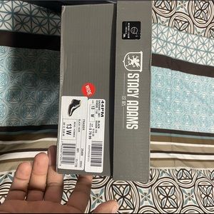 Stacy Adams, black leather casual/dress shoes.